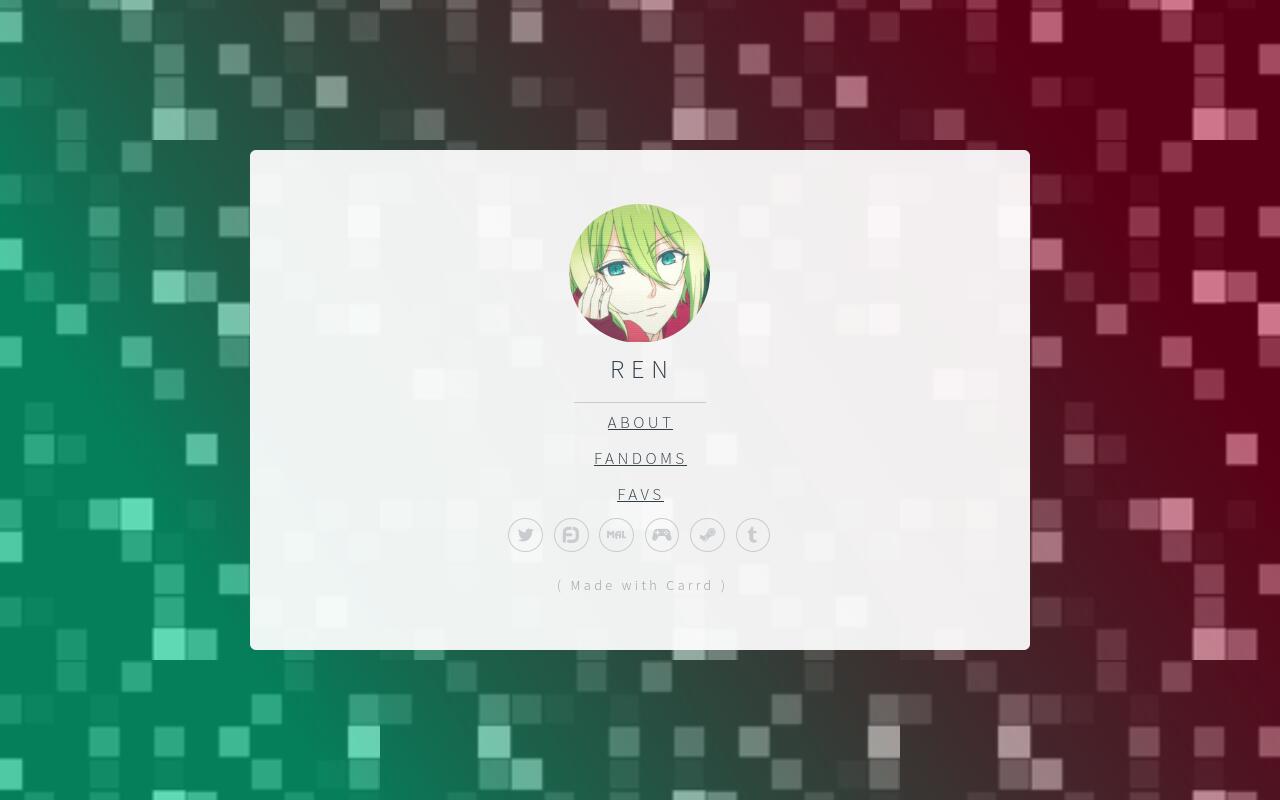 Carrd profile picture for @renzo